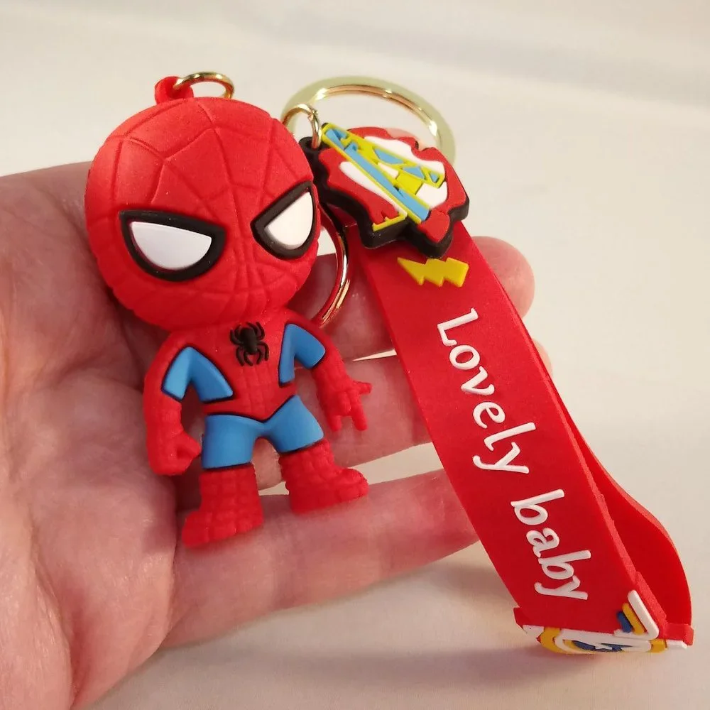 Spider-Man Super Hero Peter Parker Key Chain Key Ring Figurine Keychain Gift